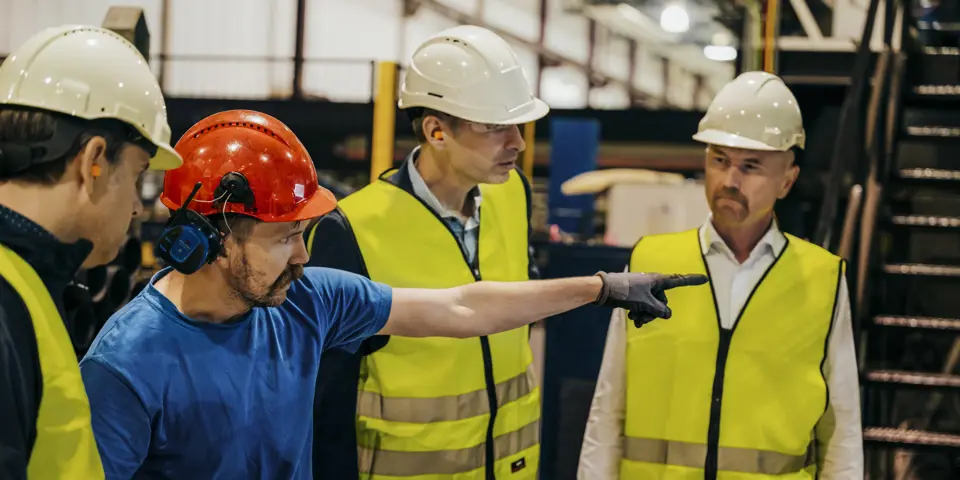 On site in the automated light pole factory in Ørsta.